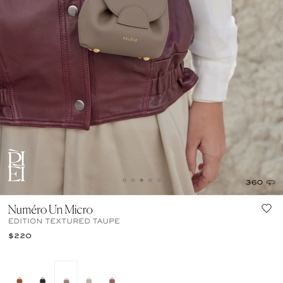 NEW Polène Taupe Numéro Un Micro bag (WITH TAGS) - Picture 14 of 14